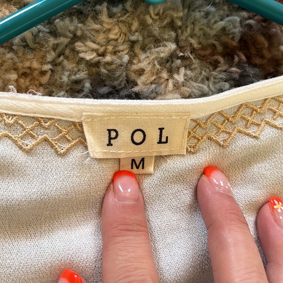 Size Medium POL white short sleeve open cardigan - Picture 3 of 5